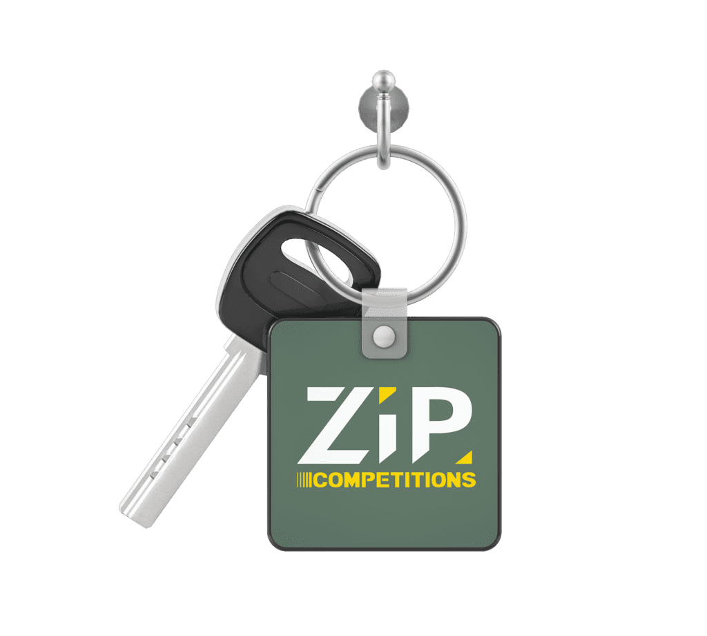 zip keychain no shadow